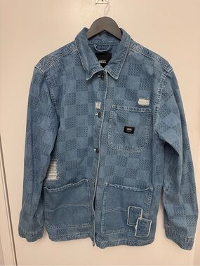 Vans Light Blue Denim Checkerwork Shirt Jacket